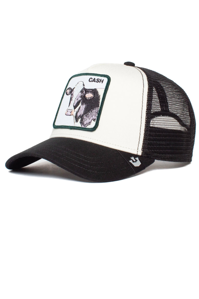 Unisex Cash Cow Trucker Hat - WHI