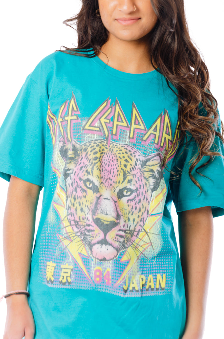 Unisex Def Leppard Tokyo Tee - BLU