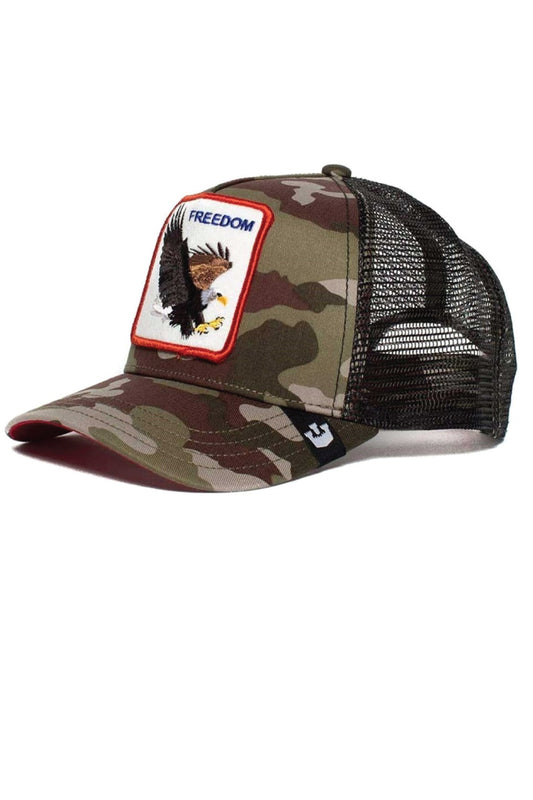 Unisex Freedom Eagle Trucker Hat - CAM