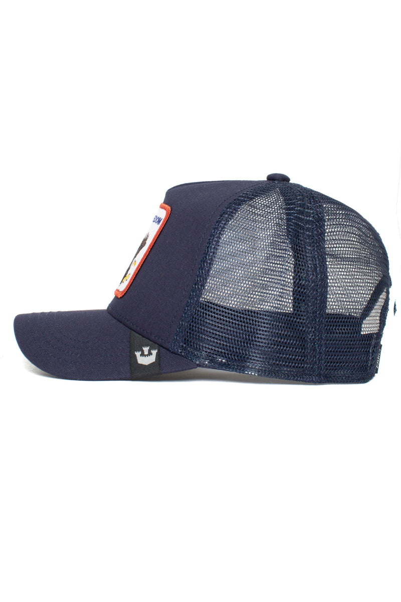 Unisex Freedom Eagle Trucker Hat - NVY