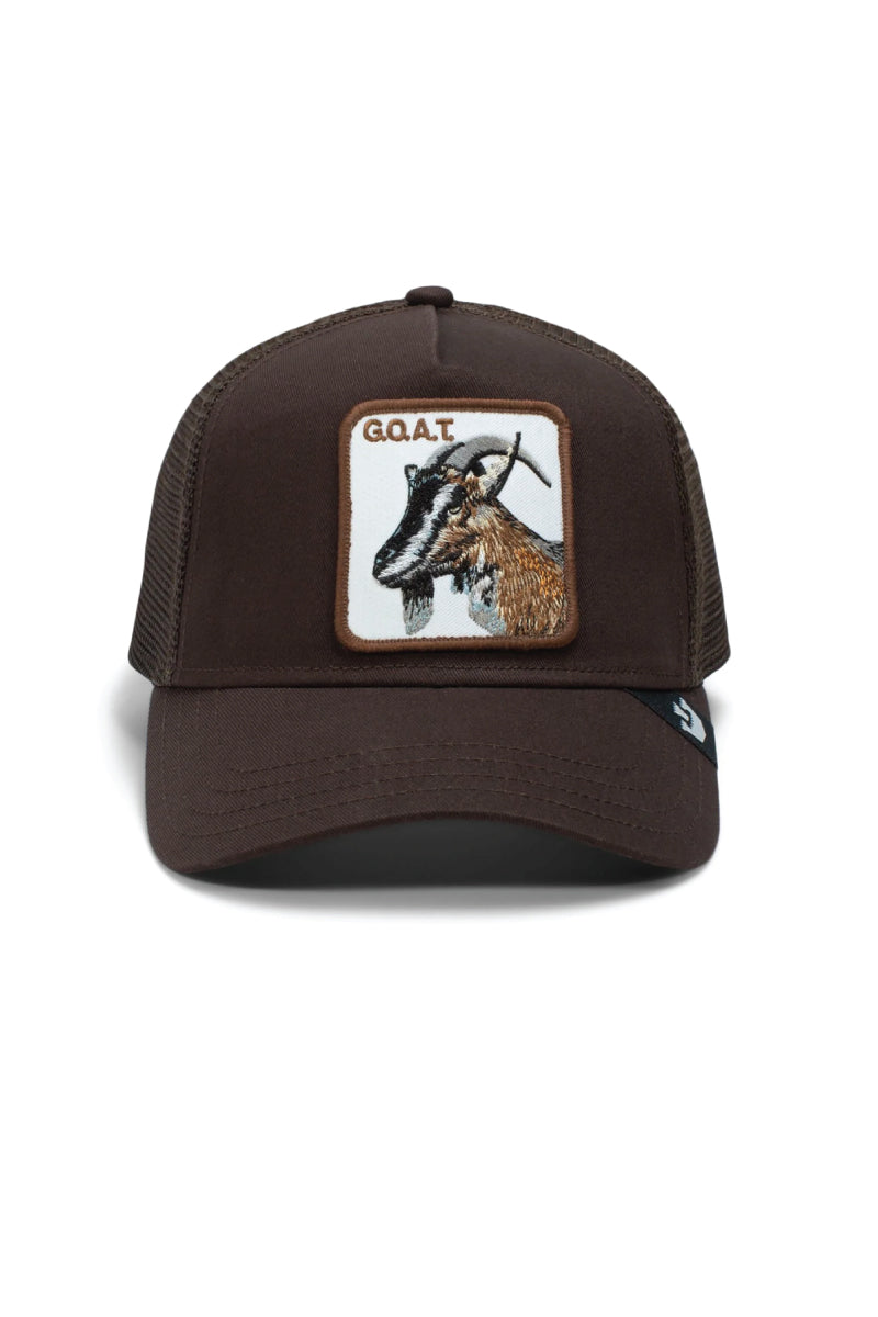 Unisex Goat Trucker Hat - BRO