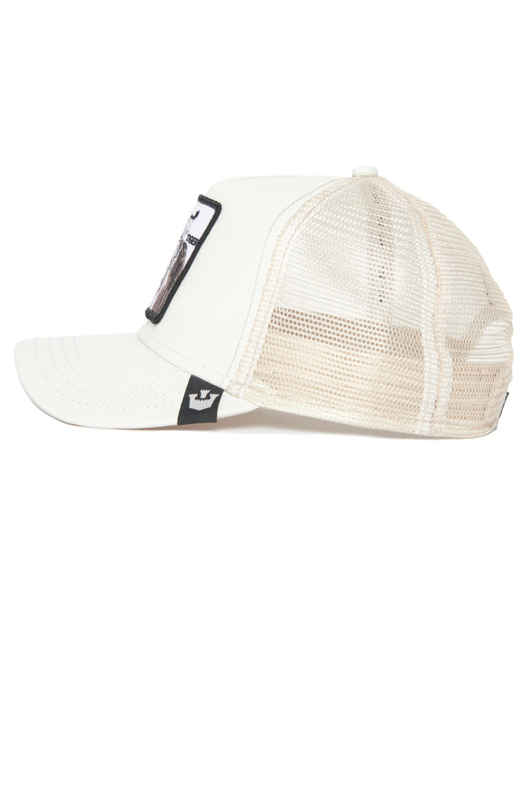 Unisex Killer Tiger Trucker Hat - WHI