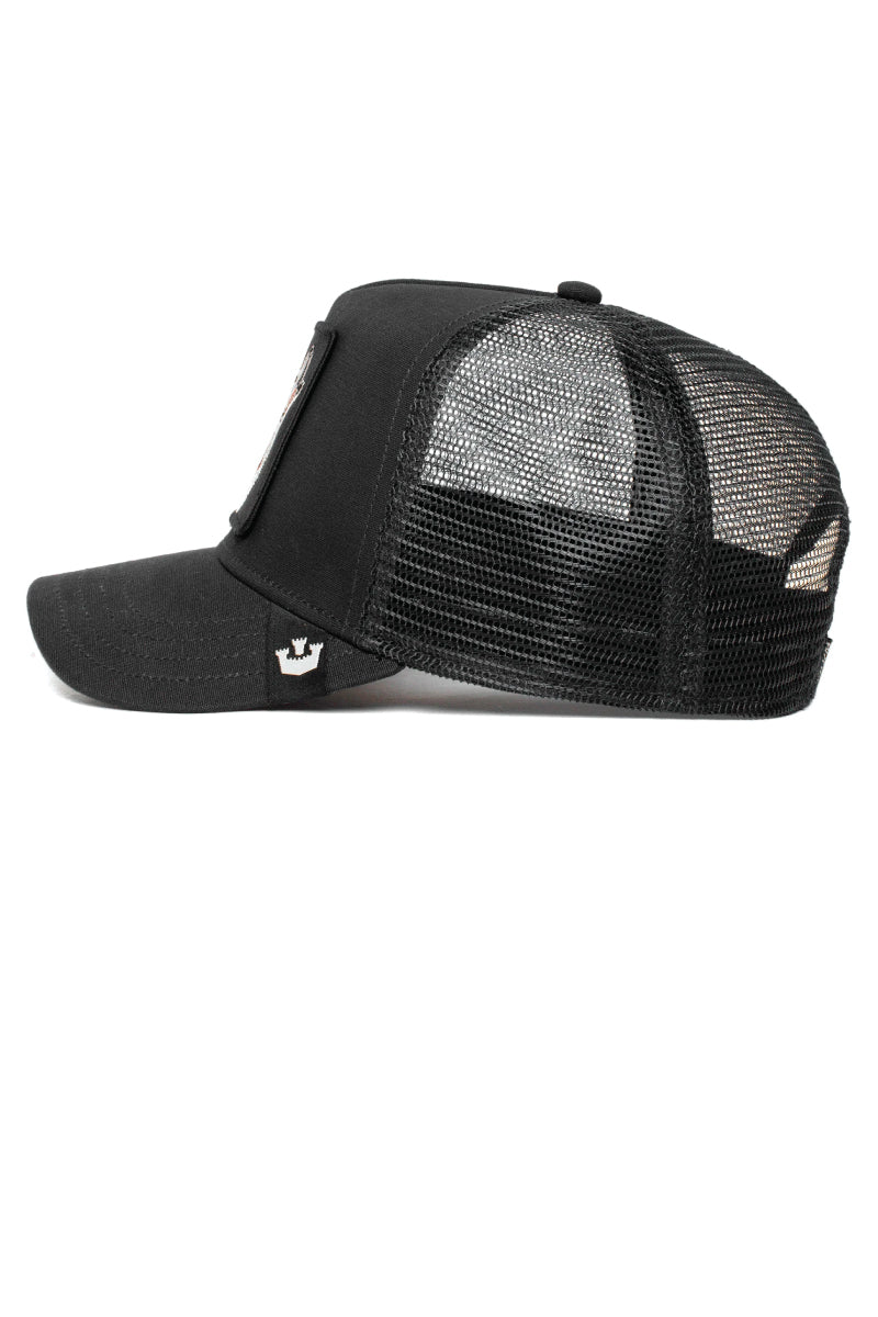 Unisex Lone Wolf Trucker Hat - BLK