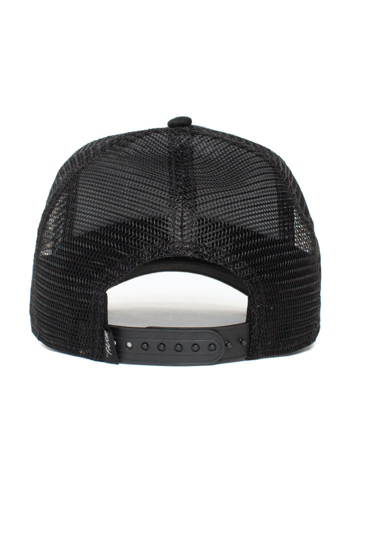 Unisex Lone Wolf Trucker Hat - BLK