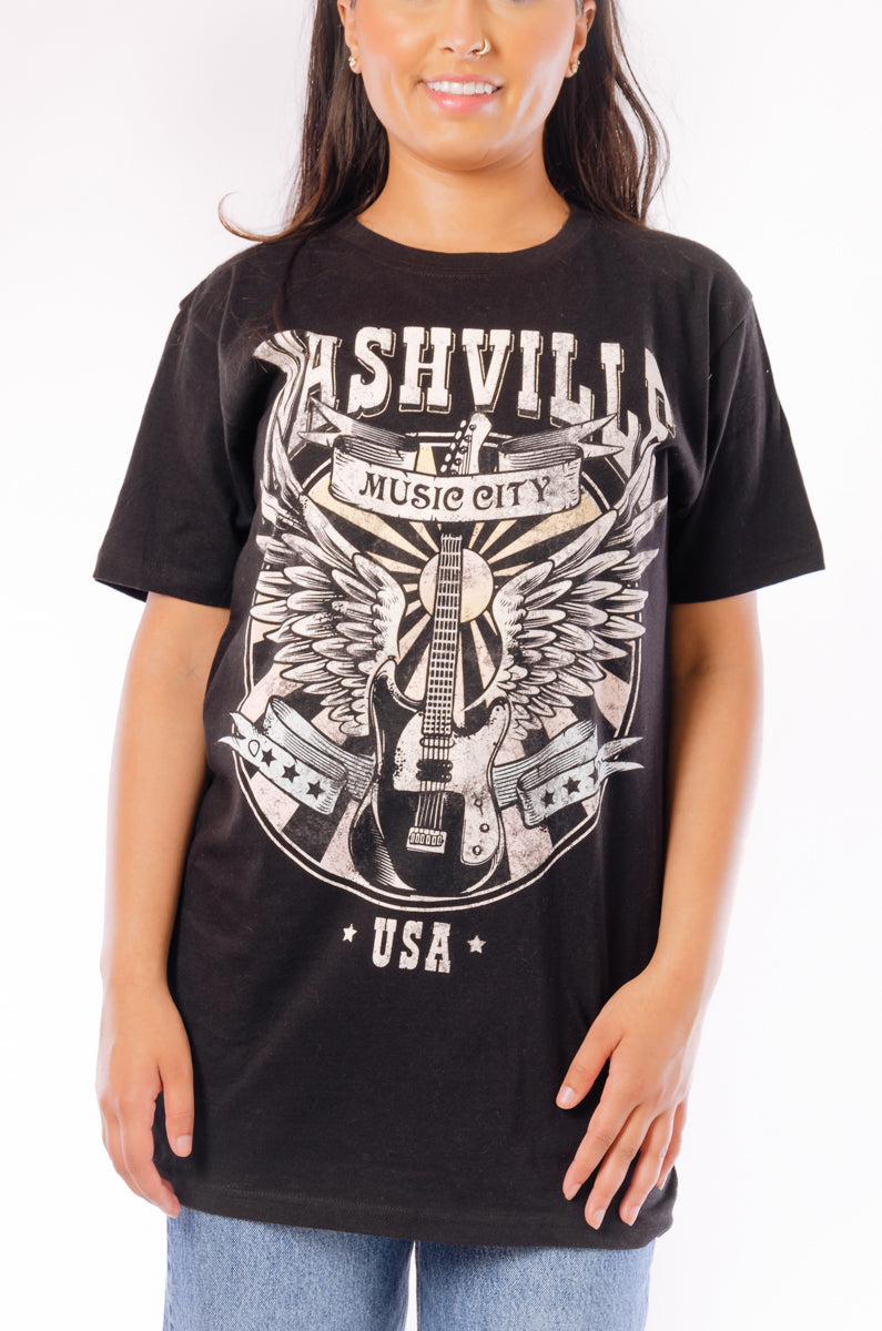 Unisex Nashville Tee - BLK