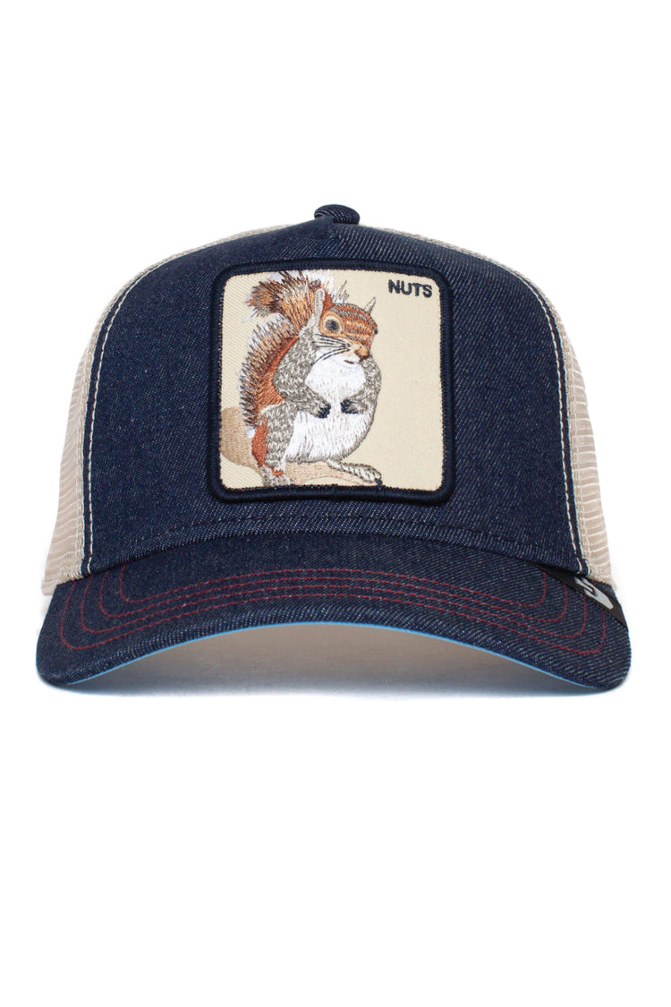 Unisex Nuts Squirrel Trucker Hat - NVY