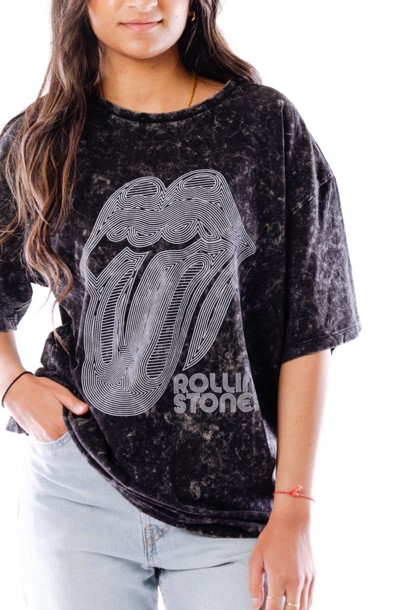 Unisex Rolling Stones Tee - BLK