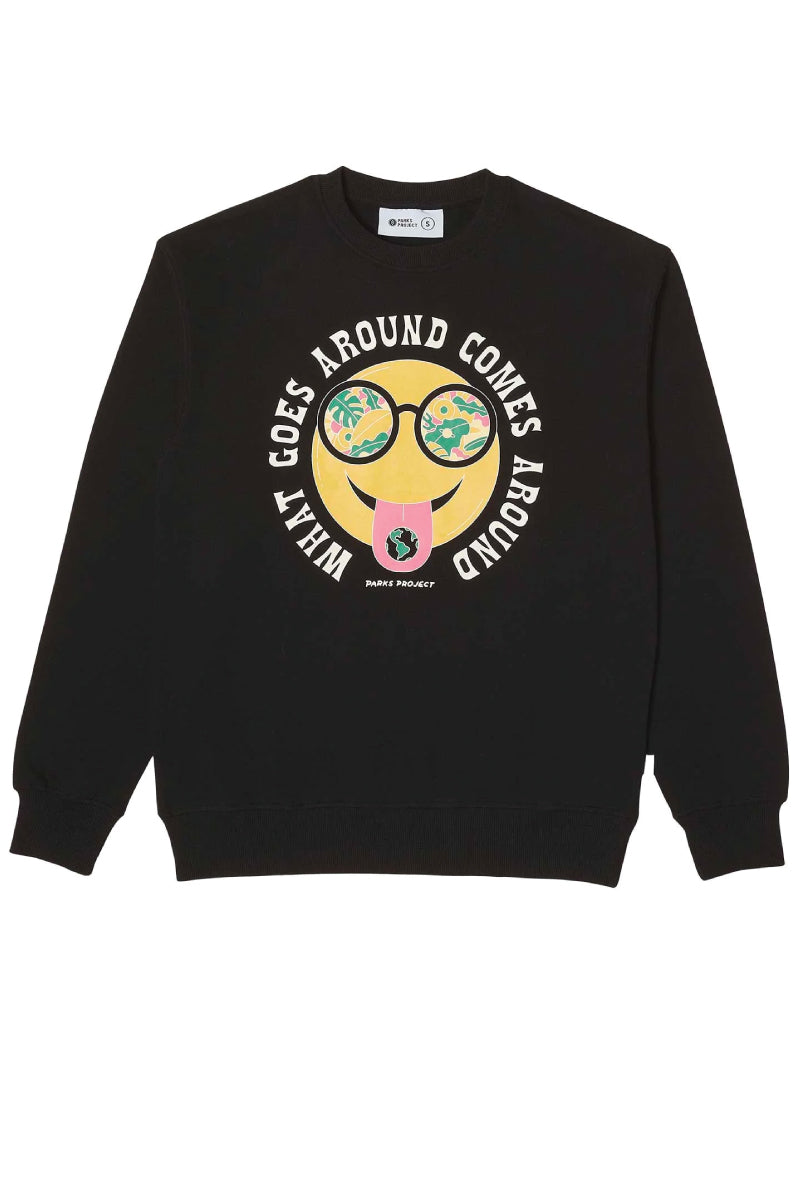 Unisex What Goes Around Comes Around Crew - BLK