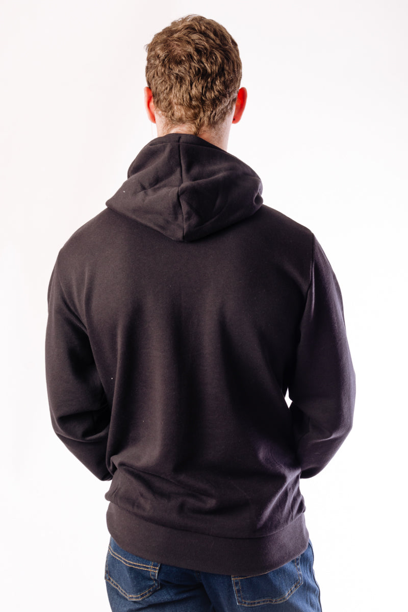 Woven Badge Hoodie - BLK