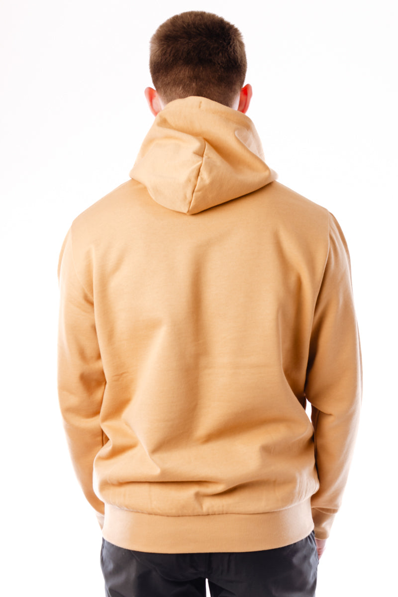 Woven Badge Hoodie - BRN