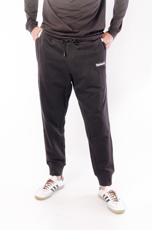 Woven Badge Sweatpants - BLK