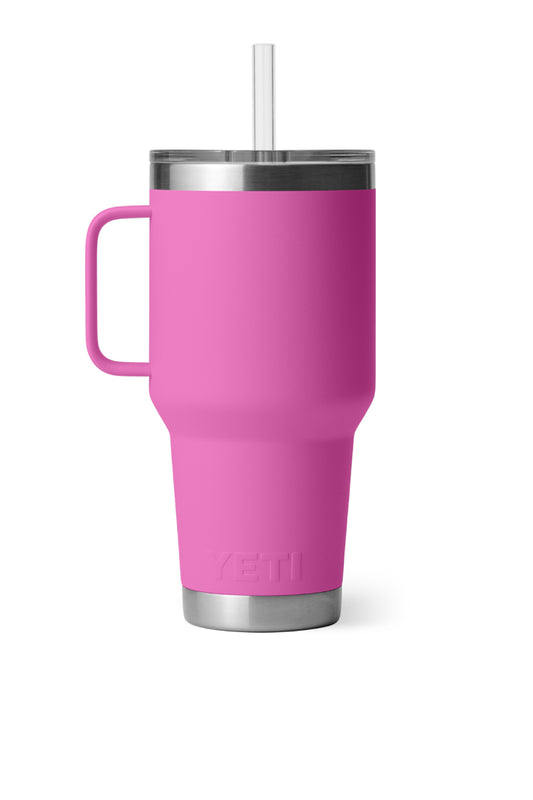 Rambler 35 oz Straw Mug - Wildflower Fuchsia