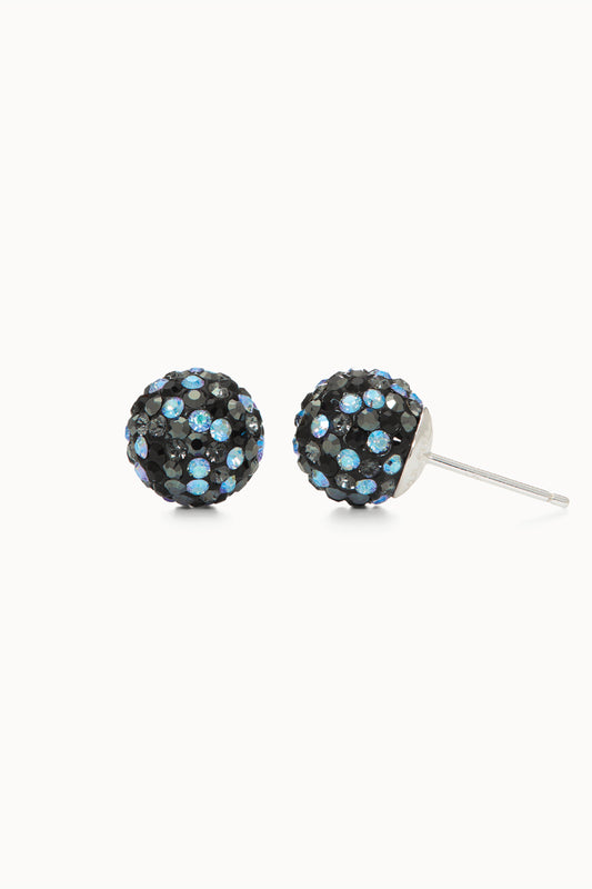 10mm Sparkle Ball Earrings - Starlight - STA