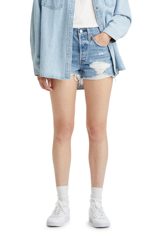 501 Original High Rise Shorts - MED