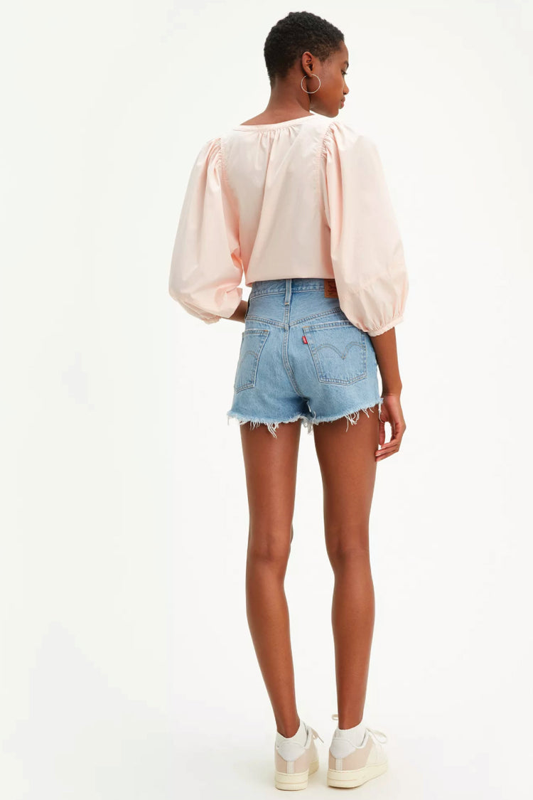 501 Original High Rise Shorts - LTWASH