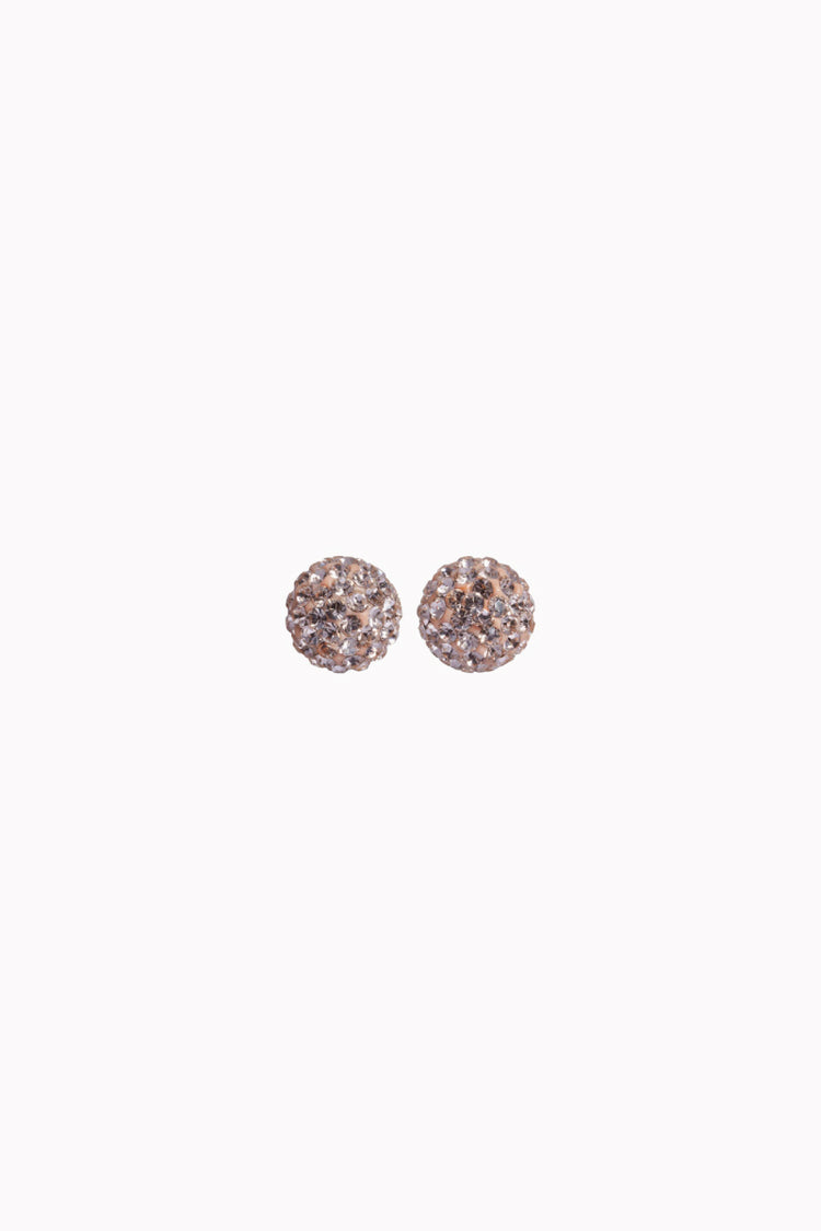 6mm Sparkle Ball Earrings - Rose Gold - RGL