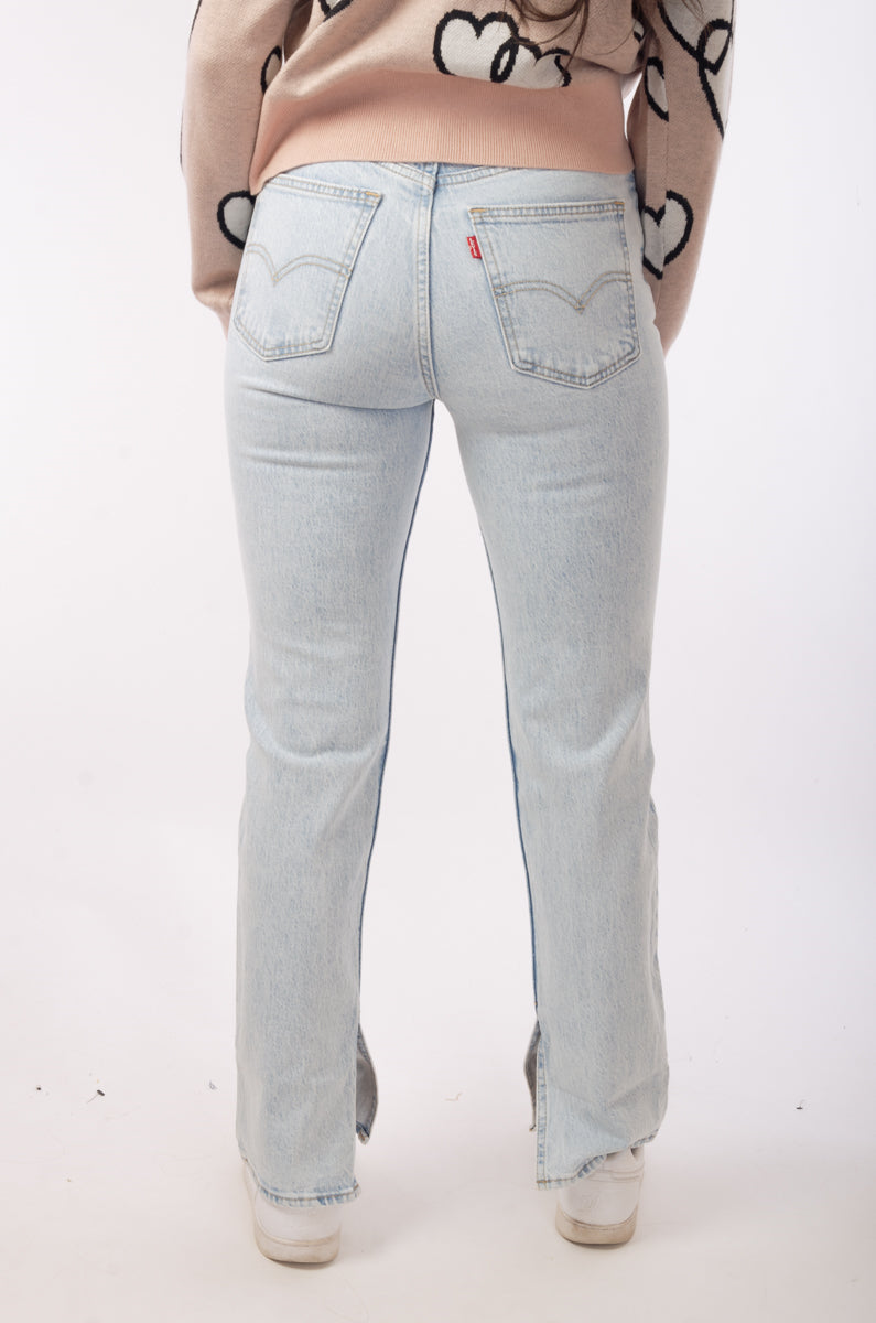 '70s High Rise Slim Straight Jeans