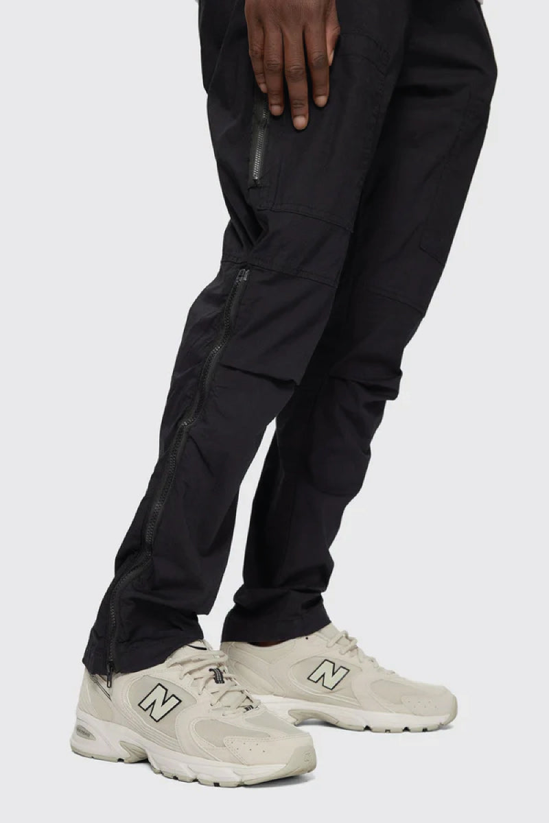 Adjustable Parachute Pants - BLK