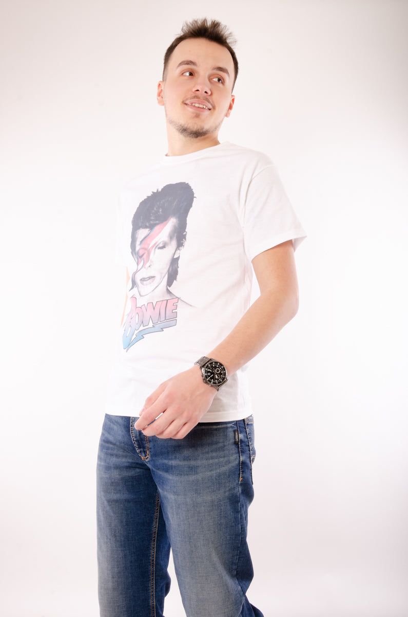 Bowie Lightening Tee - WHT