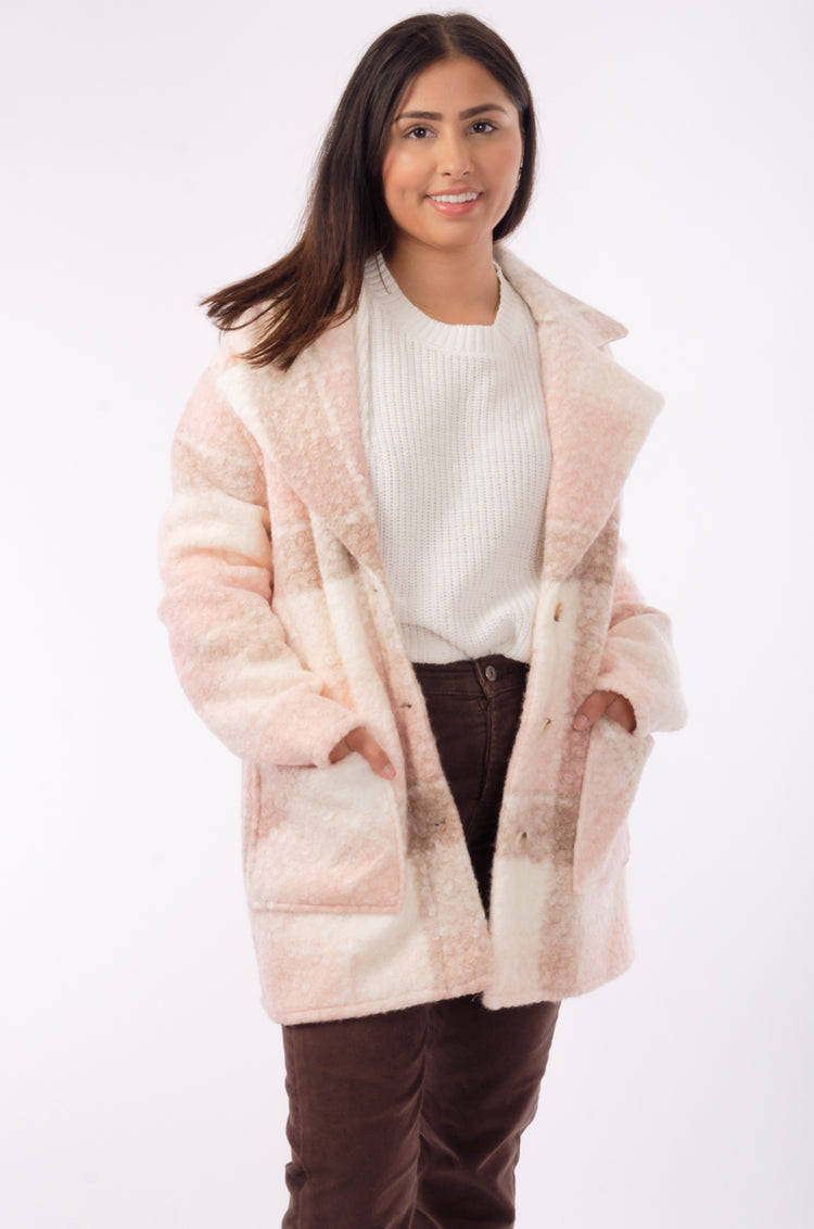 Callie Boucle Jacket - PNK