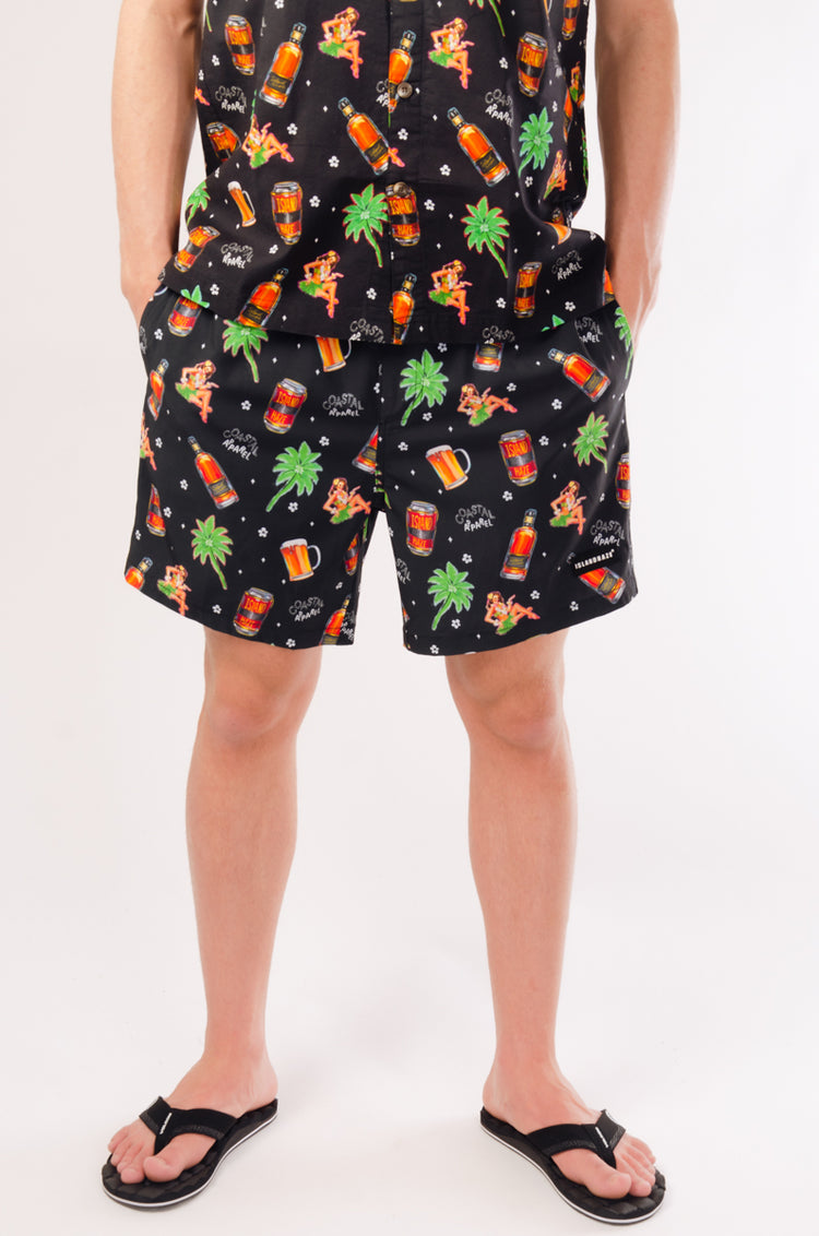 Coca Party Swim Shorts - BLK