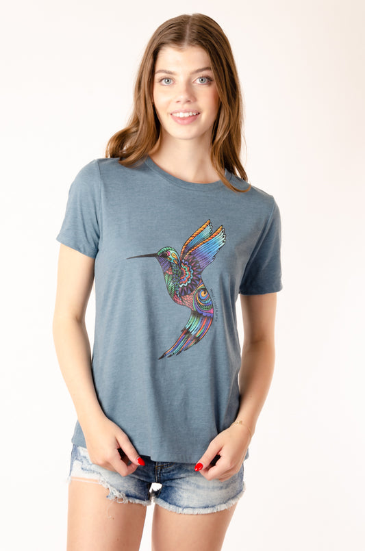 Colourful Hummingbird Tee - SLT