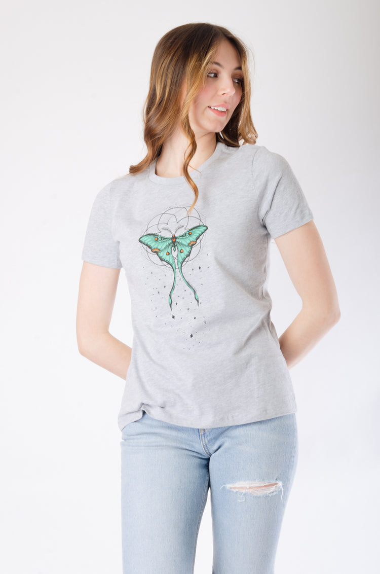 Colourful Luna Moth Tee - HGR