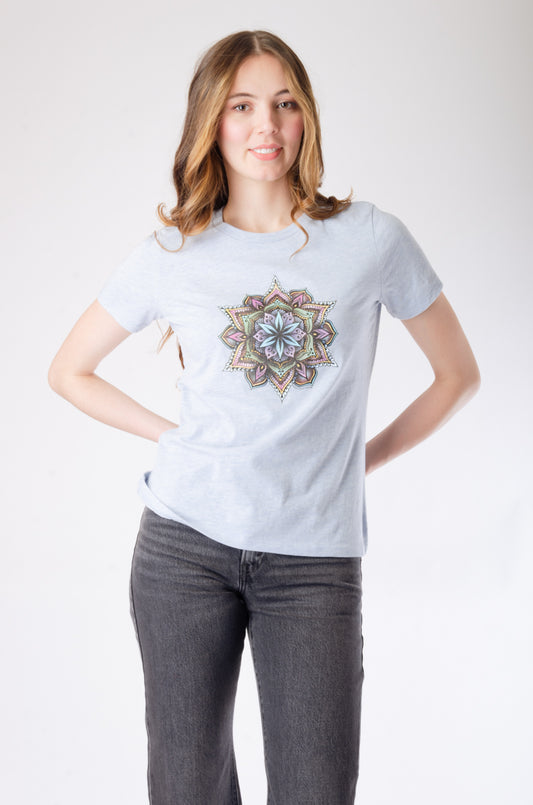 Colourful Mandala Tee - BLU