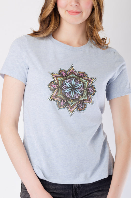 Colourful Mandala Tee - BLU