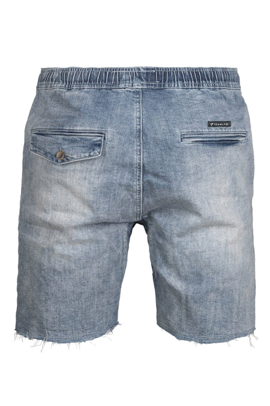 Distressed Denim Shorts - BLU