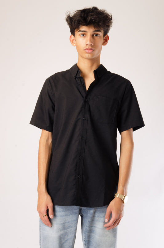 Everett Oxford Short Sleeve Shirt - NBK