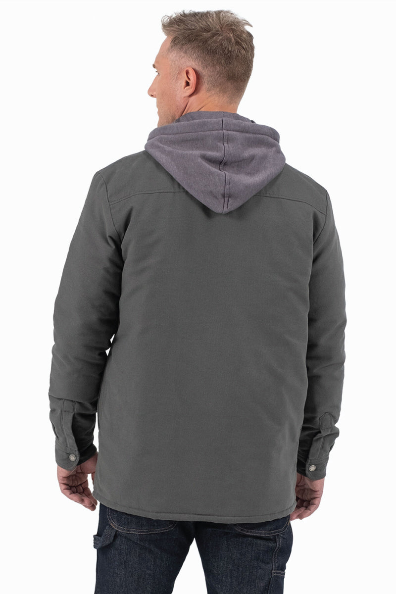 Fleece Lined Hooded Jacket - GRY