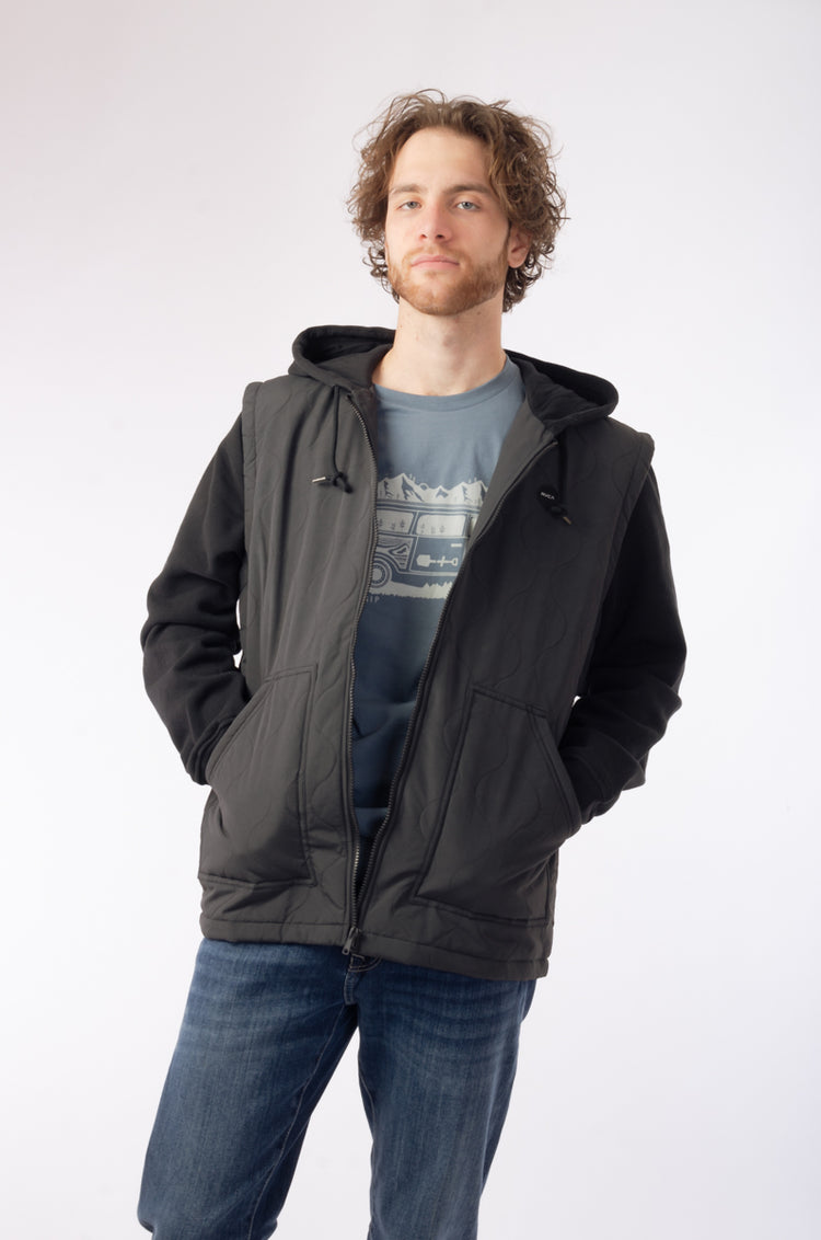 Grant Puffer Jacket - BLK