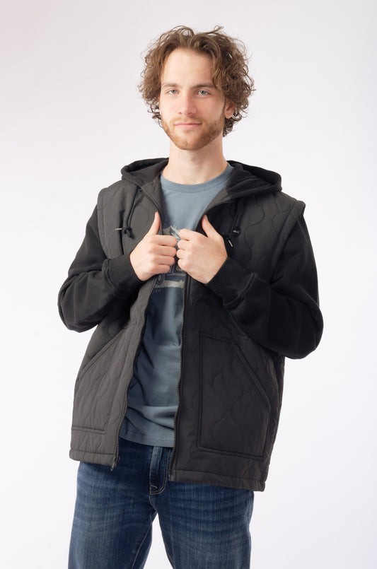 Grant Puffer Jacket - BLK