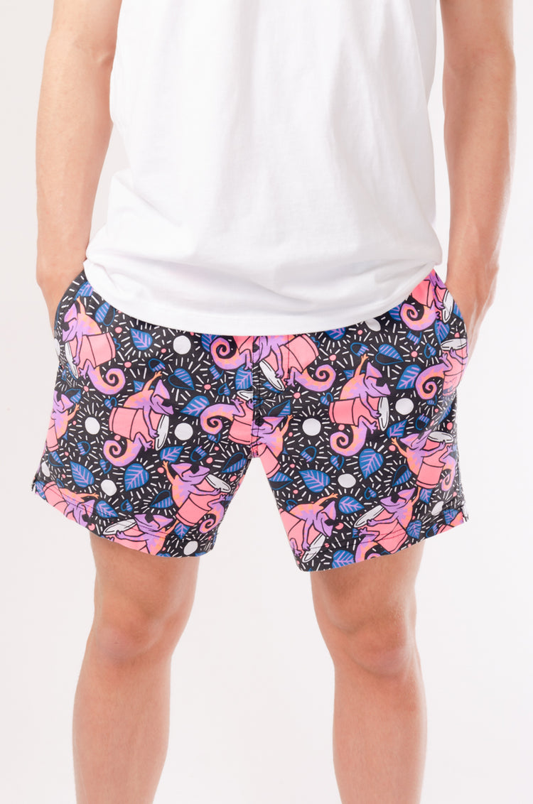 Karma Chameleon Swim Shorts - BLK