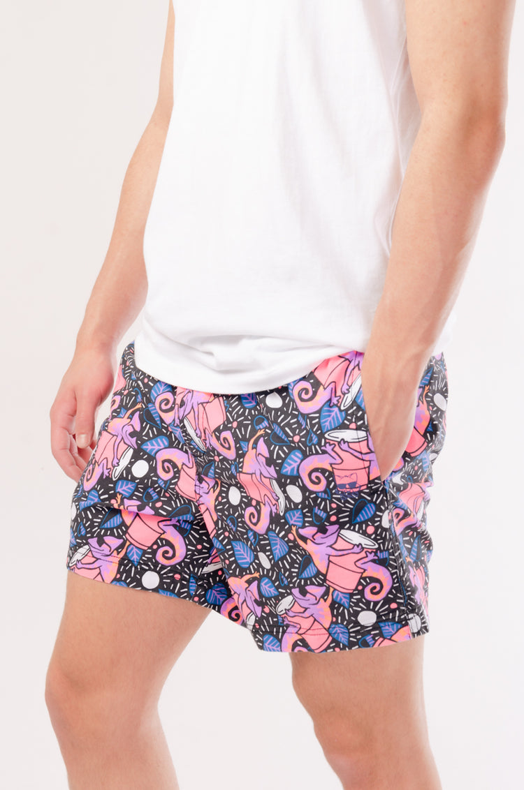 Karma Chameleon Swim Shorts - BLK