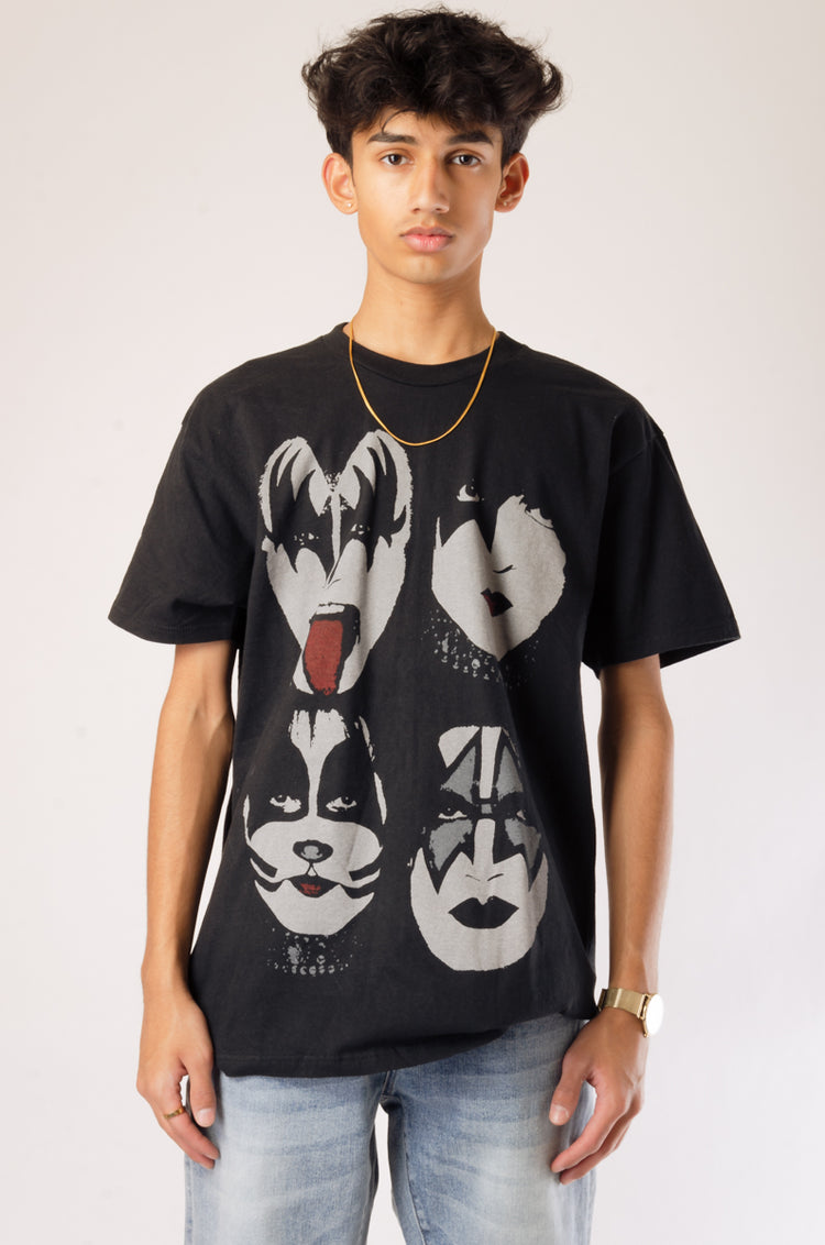 Kiss Band Tee - BLK