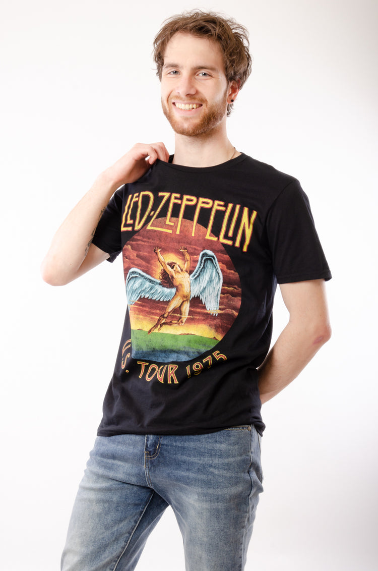 Led Zeppelin '75 Us Tour Tee - BLK