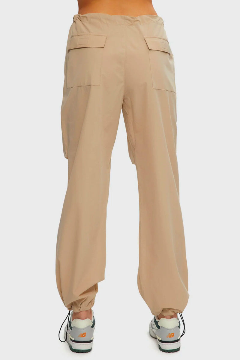 Low Cut Baggy Parachute Pants - TOA