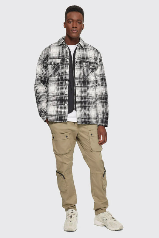 Plaid Jacket - BLK