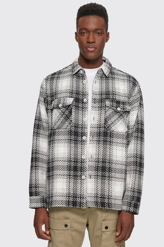 Plaid Jacket - BLK