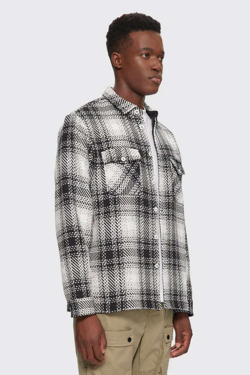 Plaid Jacket - BLK