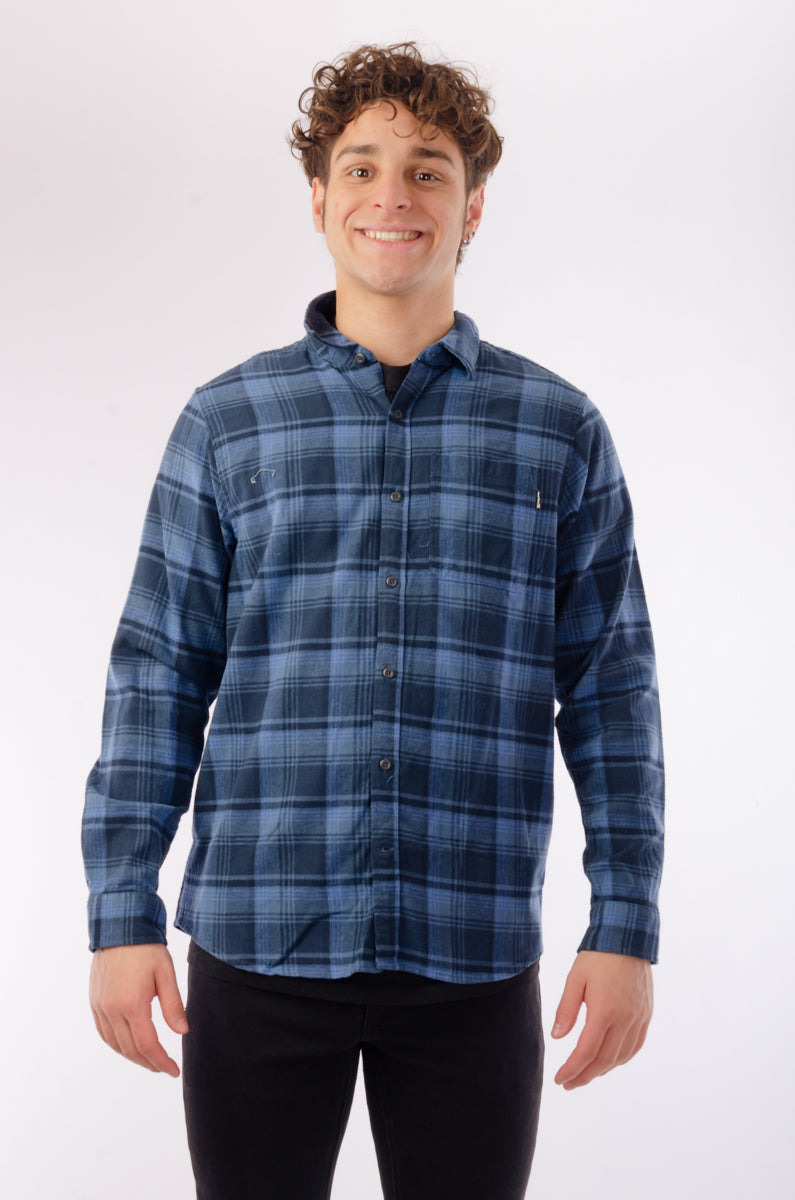 Portland Organic Flannel Shirt - NVY