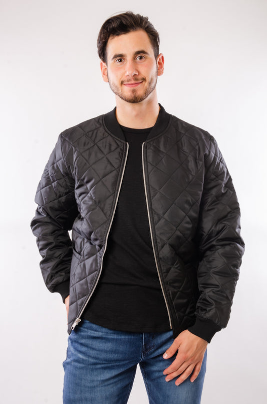 Quilted Freezer Jacket - BLK