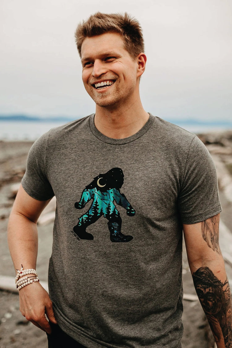 Sasquatch Northern Lights Tee - GRY