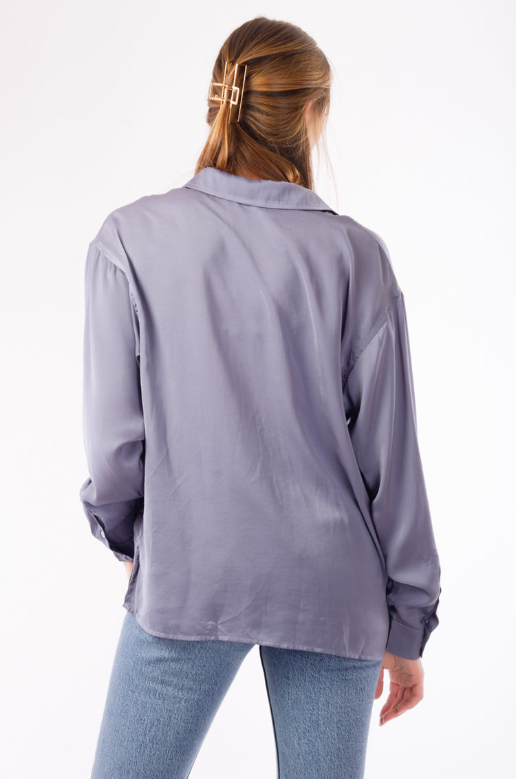 Satin Day Shirt - BLU