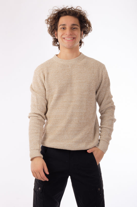 Shaker Knit Crew - OAT