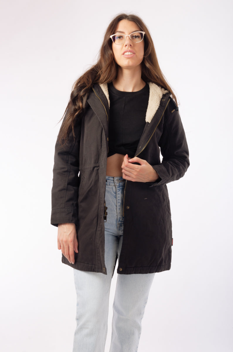 Sherpa Lined Jacket - BLK