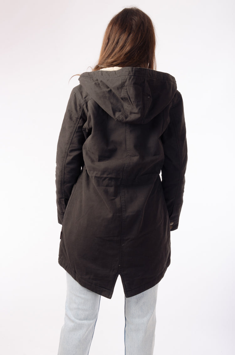 Sherpa Lined Jacket - BLK