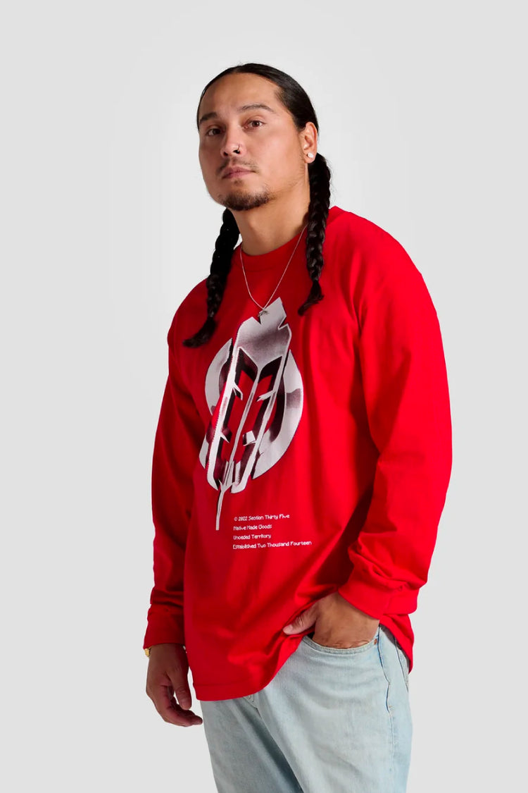 Unisex Chrome TF Long Sleeve - RED